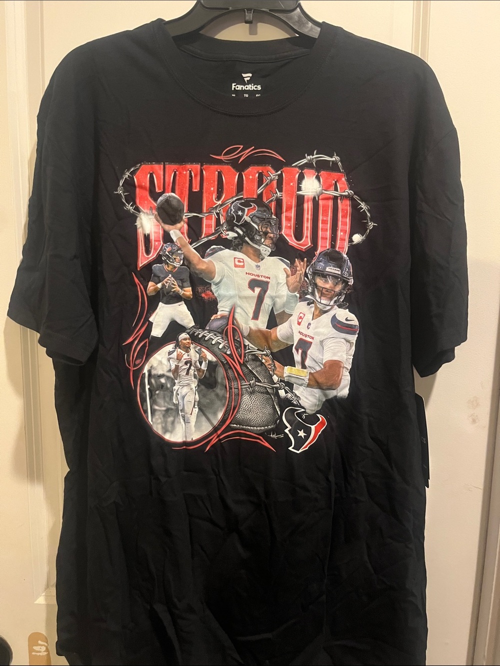 Fanatics Houston Texans CJ Stroud Black Graphic Tee